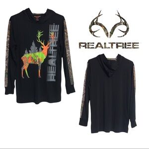 Big Boys Realtree Black Pullover Hoodie